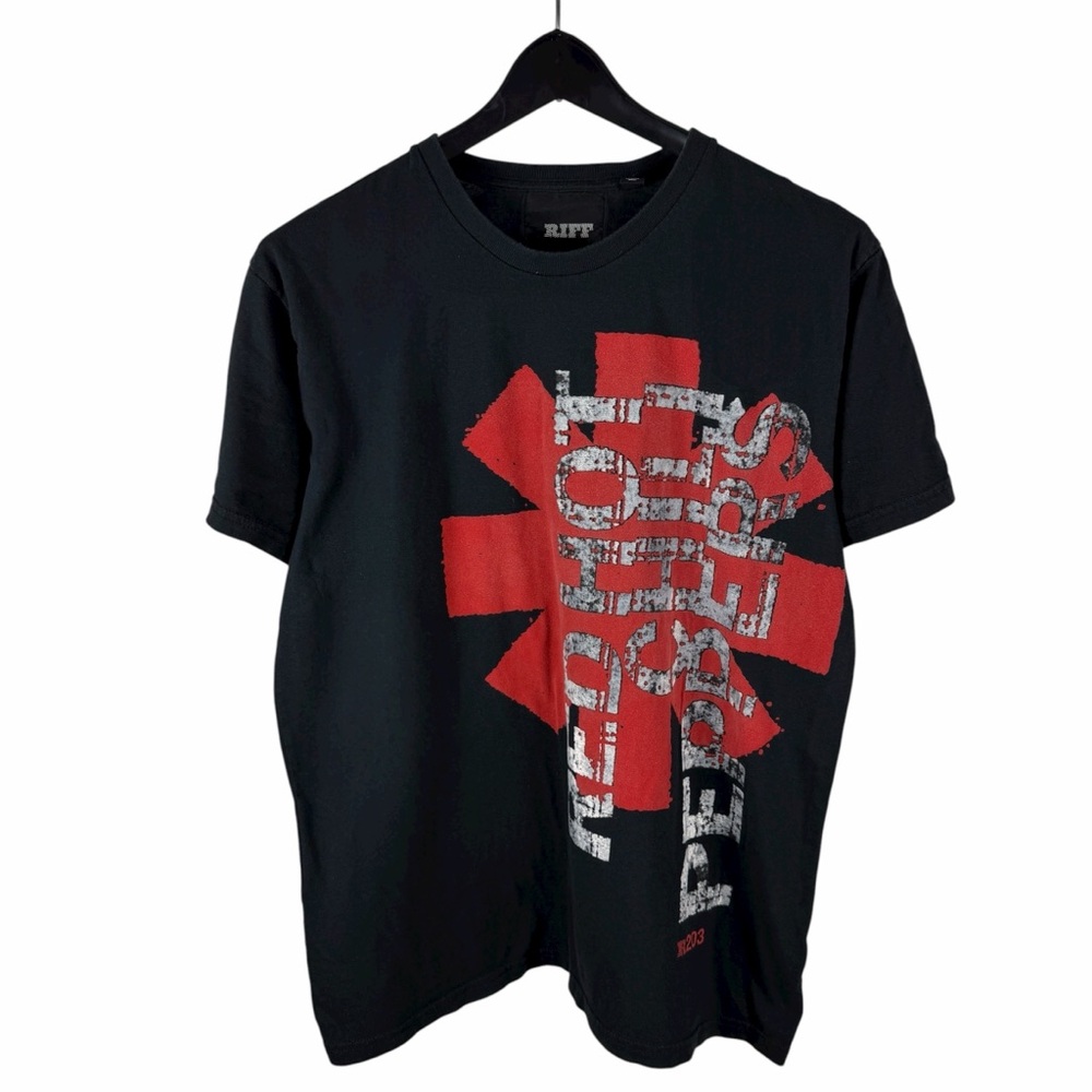 Mens Y2K RIFF Red Hot Chili Peppers Rock Band Music Graphic Shirt Size M